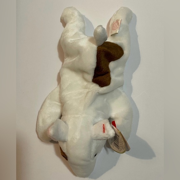 Ty Beanie Babies Butch The Bull Terrier Dog PVC Pellets RARE Retired - Picture 2 of 7